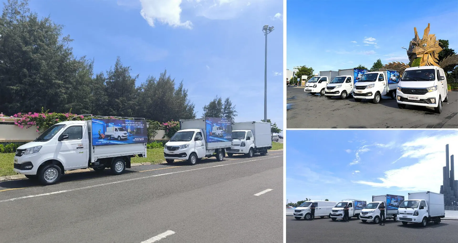 Vận chuyển hàng hoá linh hoạt với xe Tải nhỏ máy xăng THACO TF220 và THACO TF230