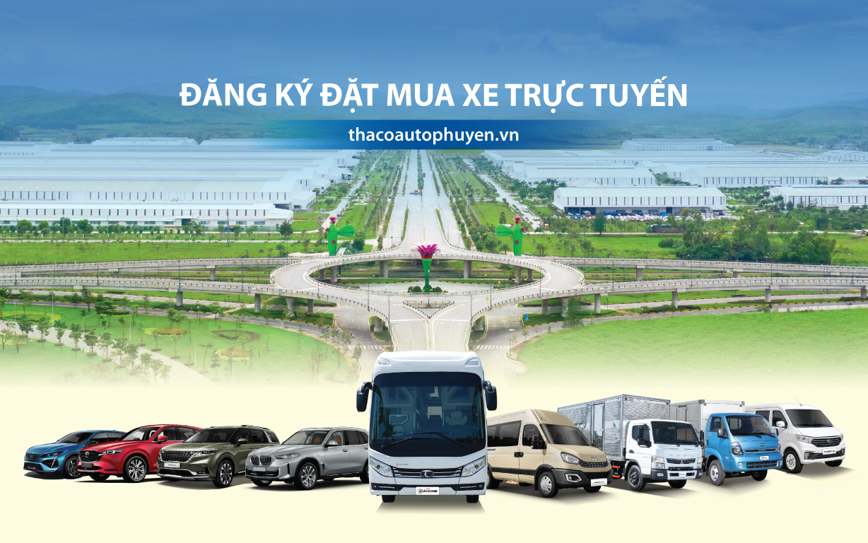 Trải nghiệm tính năng đặt mua xe trực tuyến trên website THACO AUTO Phú Yên