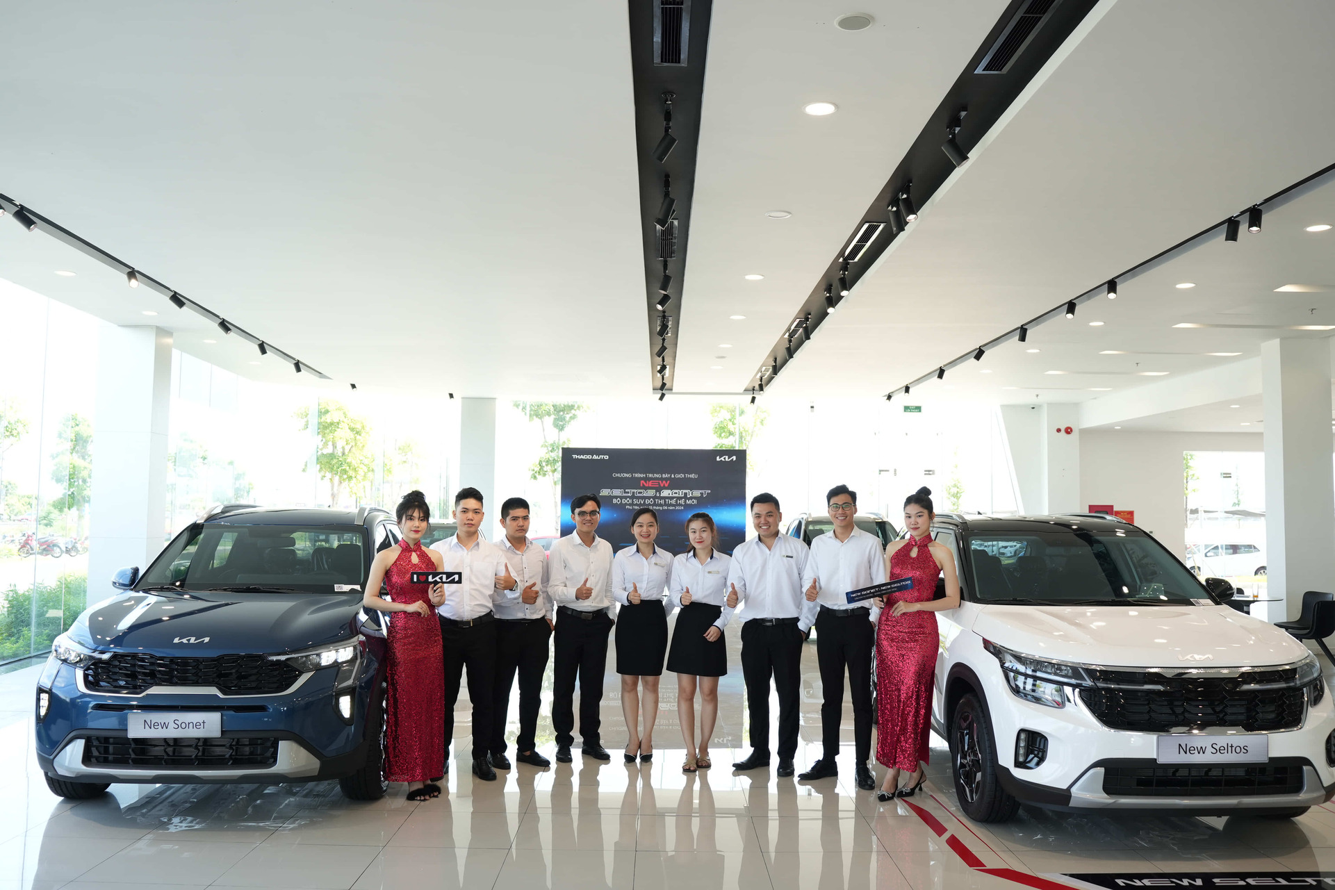 THACO AUTO Phú Yên tổ chức sự kiện trưng bày và giới thiệu cặp đôi NEW SELTOS & NEW SONET